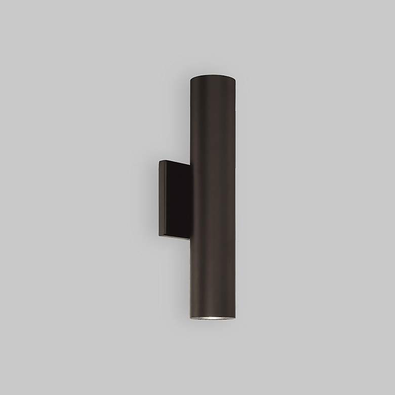 Image 1 dweLED Caliber 14" High Bronze 2-Light LED Outdoor Wall Light