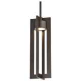 dweLED Chamber 16&quot; High Bronze LED Outdoor Hanging Light
