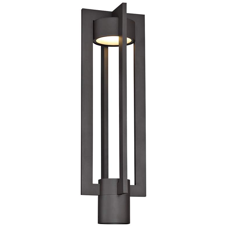 Image 2 dweLED Chamber 20" High Bronze Dark Sky LED Outdoor Post Light
