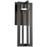 dweLED Chamber 20&quot; High Bronze LED Outdoor Wall Light