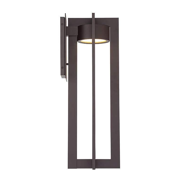 Image 2 dweLED Chamber 25" High Black LED Outdoor Wall Light more views