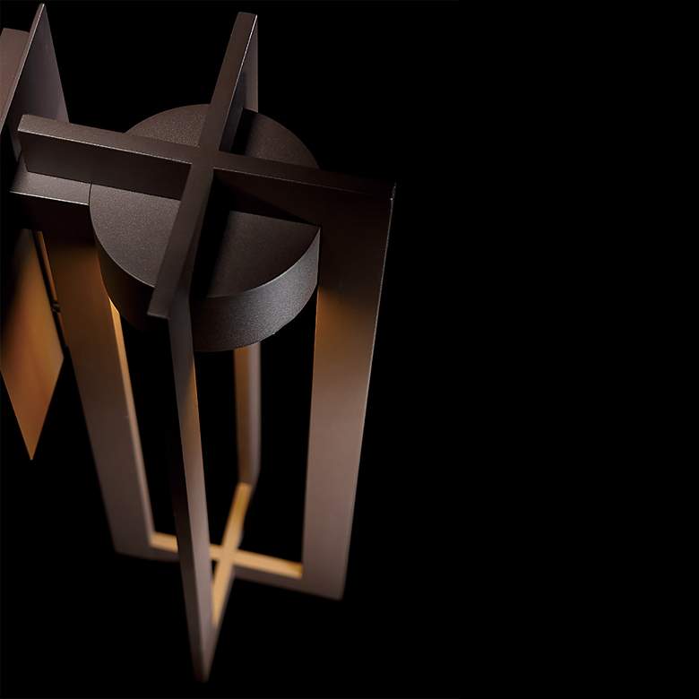 Image 3 dweLED Chamber 25" High Black LED Outdoor Wall Light more views