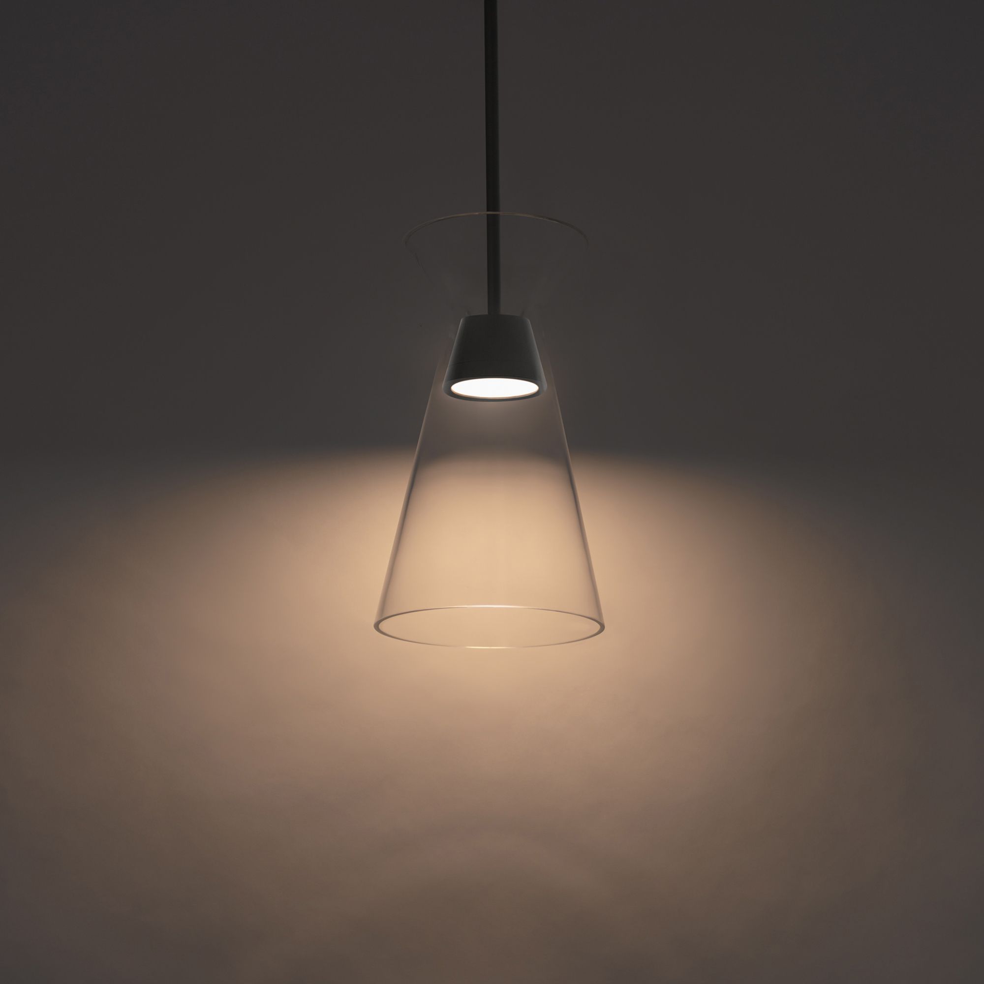 Image 3 dweLED Chandra 8" Wide Black LED Mini Pendant more views