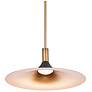 2_DweLED Cochere 18" Wide Aged Brass LED Pendant Light