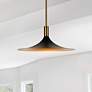 1_DweLED Cochere 18" Wide Aged Brass LED Pendant Light
