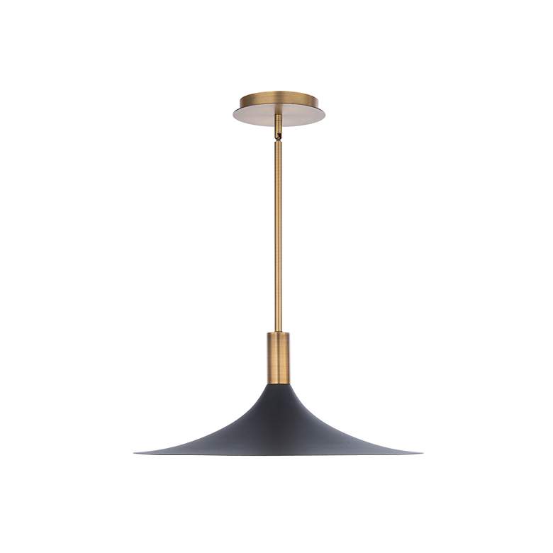 Image 3 DweLED Cochere 18" Wide Aged Brass LED Pendant Light more views