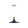 3_DweLED Cochere 18" Wide Aged Brass LED Pendant Light more views