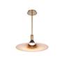 4_DweLED Cochere 18" Wide Aged Brass LED Pendant Light more views
