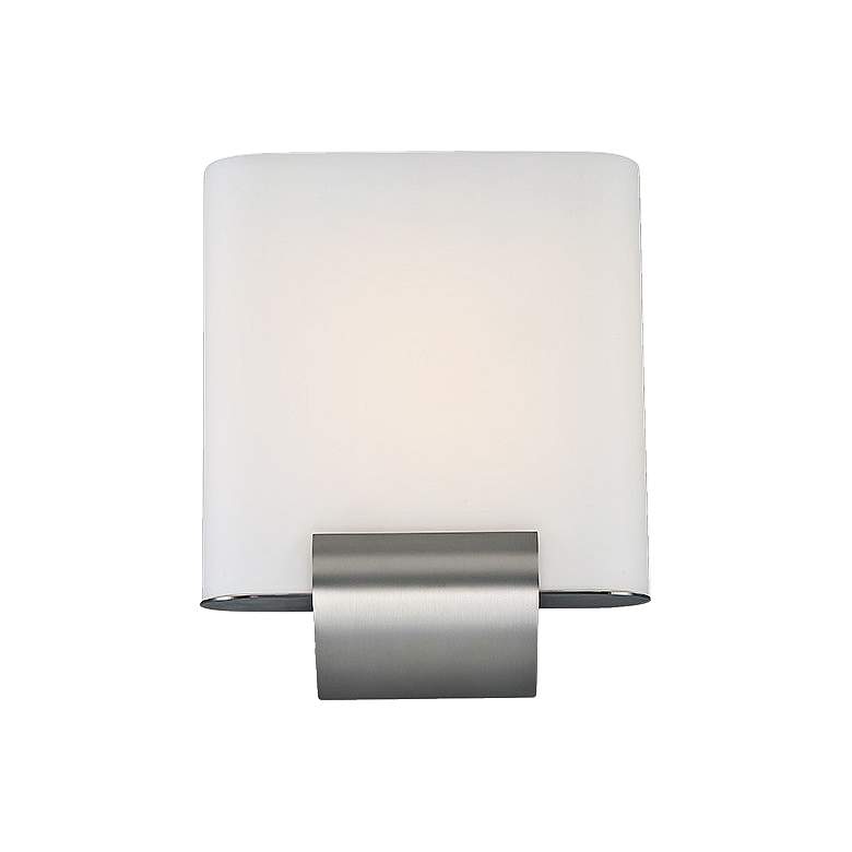 Image 1 dweLED Coco 12 inch High Satin Nickel LED Wall Sconce