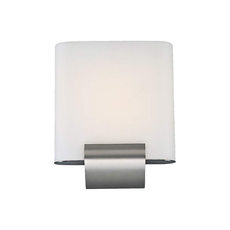 Image 1 dweLED Coco 12" High Satin Nickel LED Wall Sconce