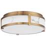 3_dweLED Constantine 14" Wide Aged Brass LED Ceiling Light