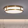 2_dweLED Constantine 14" Wide Aged Brass LED Ceiling Light