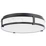 1_DweLED Constantine 17 1/2" Wide Black LED Ceiling Light
