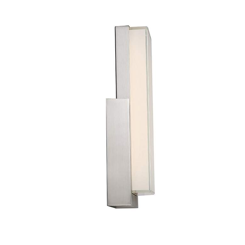 Image 4 dweLED Corbusier 15" High Satin Nickel LED Wall Sconce more views