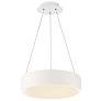 1_dweLED Corso 17 3/4" Wide White LED Drum Pendant Light