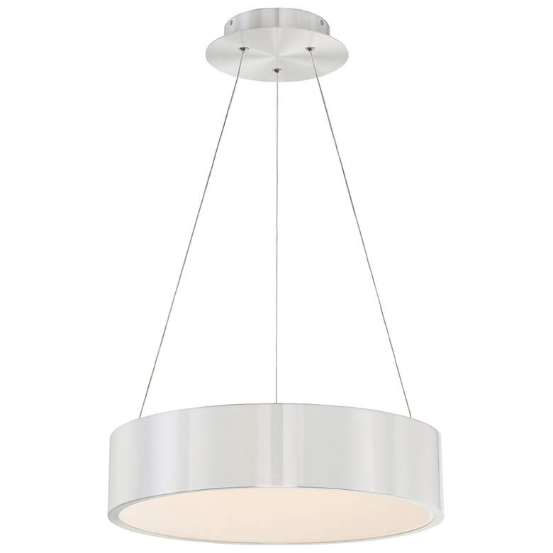 Image 2 dweLED Corso 18" Wide Brushed Aluminum LED Pendant Light