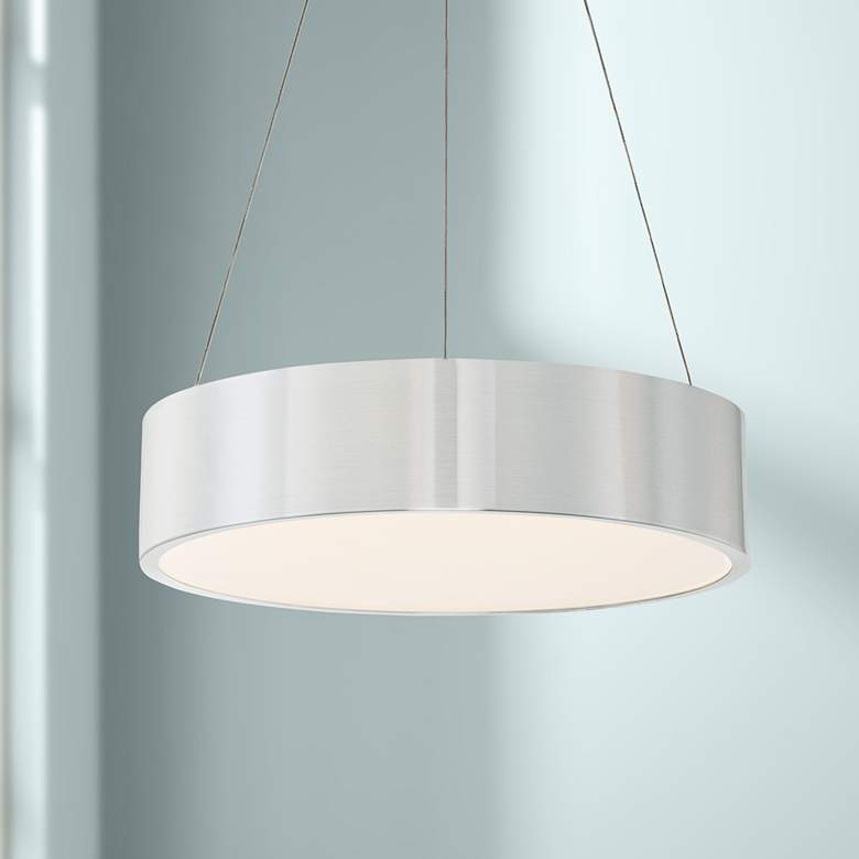 Image 1 dweLED Corso 18" Wide Brushed Aluminum LED Pendant Light