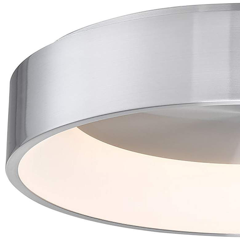 Image 2 dweLED Corso 23 1/2 inch Wide Brushed Aluminum LED Ceiling Light more views