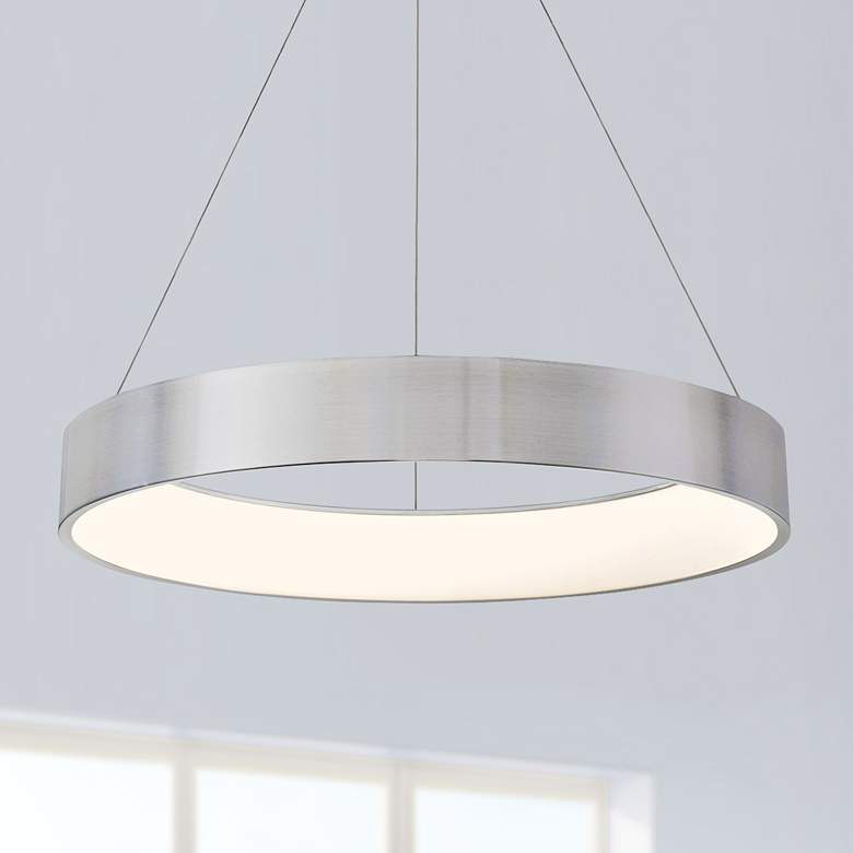 Image 1 dweLED Corso 32 inch Wide LED Ring Pendant Chandelier