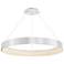 dweLED Corso 42.5" Wide Brushed Aluminum Modern LED Ring Pendant