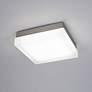 1_dweLED Dice 6" Wide Brushed Nickel Square LED Ceiling Light