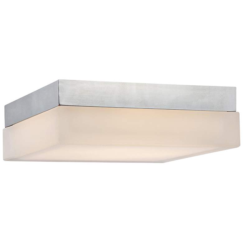 Image 1 dweLED Dice 6" Wide Chrome Square LED Ceiling Light