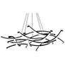 1_dweLED Divergence 43 3/4" 9-Light Linear Rods Modern LED Chandelier