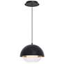 2_DweLED Dome 10" Wide Black LED Mini Pendant