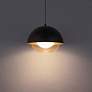 1_DweLED Dome 10" Wide Black LED Mini Pendant