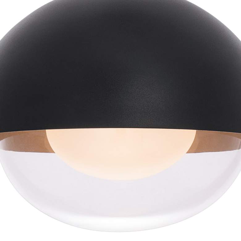 Image 3 DweLED Dome 10" Wide Black LED Mini Pendant more views