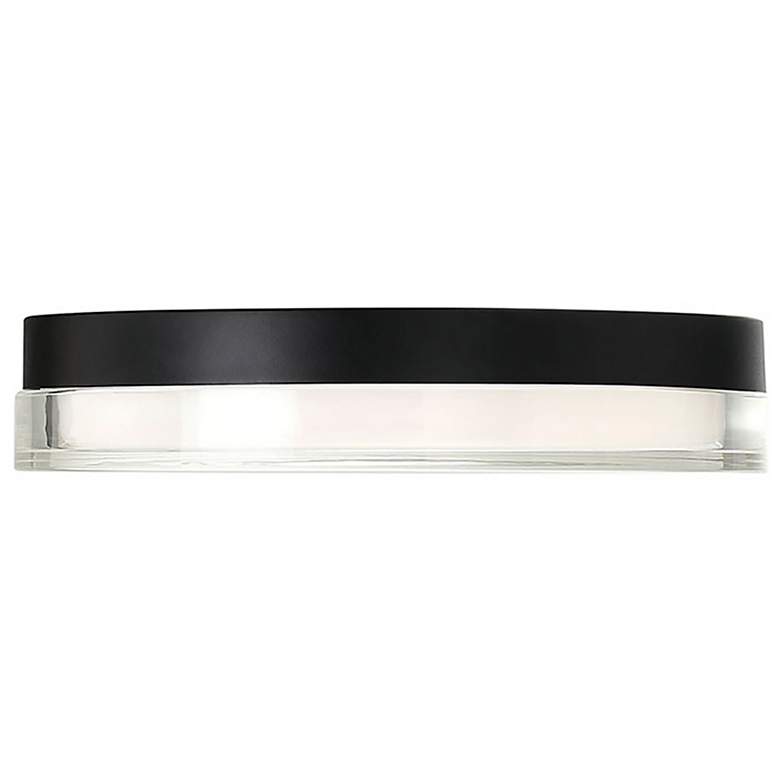 Image 2 DweLED Dot 12 1/4" Wide Black LED Outdoor Ceiling Light more views