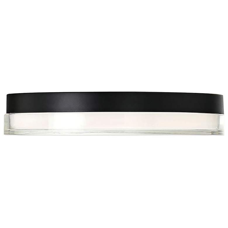 Image 3 DweLED Dot 15" Wide Black LED Outdoor Ceiling Light more views