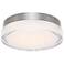 dweLED Dot 9" Wide Stainless Steel LED Ceiling Light