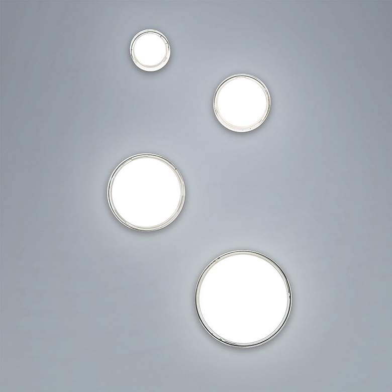 Image 5 dweLED Dot 9" Wide Stainless Steel LED Ceiling Light more views