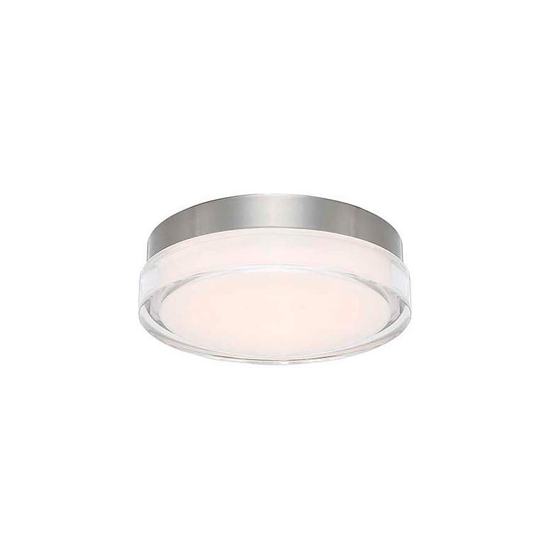 Image 2 dweLED Dot 9" Wide Stainless Steel LED Outdoor Ceiling Light
