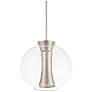 2_dweLED Echo 9 1/2" Wide Brushed Nickel LED Mini Pendant