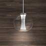 1_dweLED Echo 9 1/2" Wide Brushed Nickel LED Mini Pendant