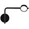 dweLED Elbo Black LED Swing Arm Wall Lamp with USB Port