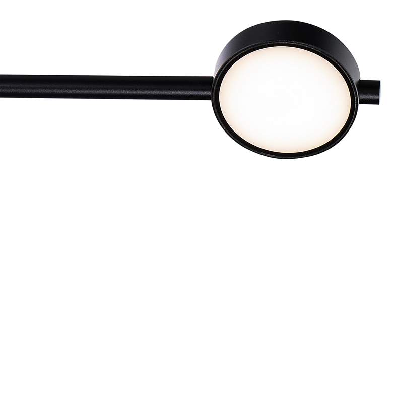 Image 3 dweLED Elbo Black LED Swing Arm Wall Lamp with USB Port more views