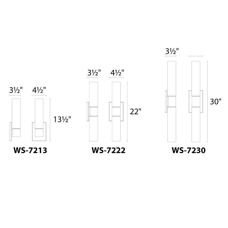 Image 2 dweLED Elementum 13 1/2" High Chrome LED Wall Sconce more views