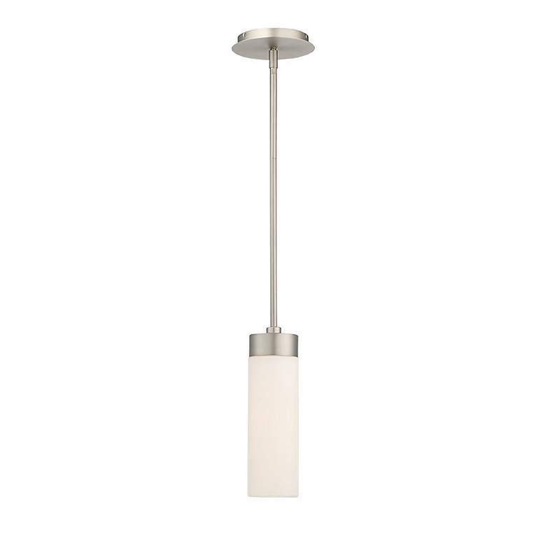 Image 3 dweLED Elementum 3 1/2" Wide Satin Nickel LED Mini Pendant more views
