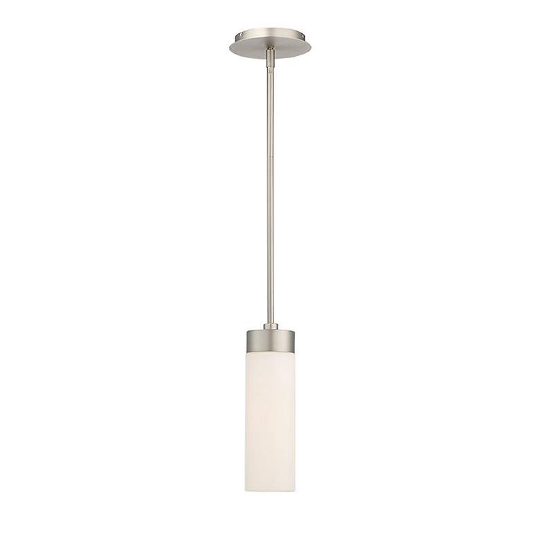 Image 3 dweLED Elementum 3 1/2 inch Wide Satin Nickel LED Mini Pendant more views