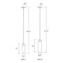 4_dweLED Elementum 3 1/2" Wide Satin Nickel LED Mini Pendant more views