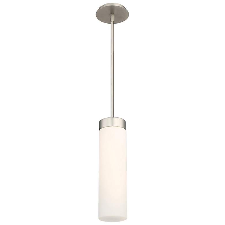 Image 2 dweLED Elementum 4 1/2" Wide Satin Nickel LED Mini Pendant