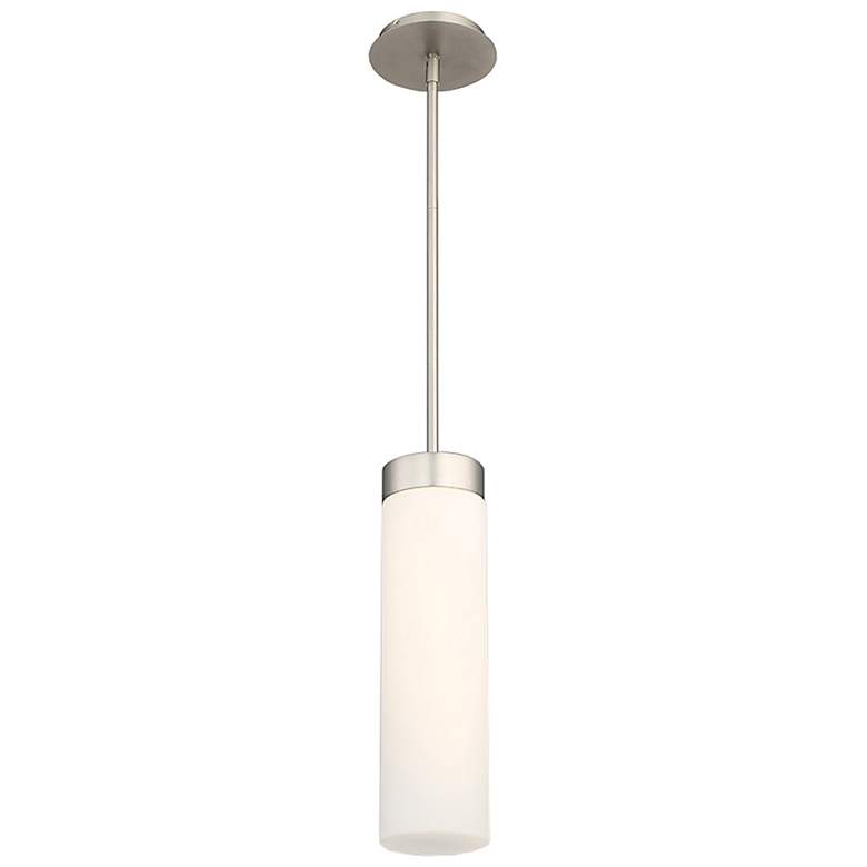 Image 2 dweLED Elementum 4 1/2 inch Wide Satin Nickel LED Mini Pendant