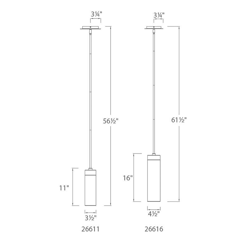 Image 5 dweLED Elementum 4 1/2" Wide Satin Nickel LED Mini Pendant more views