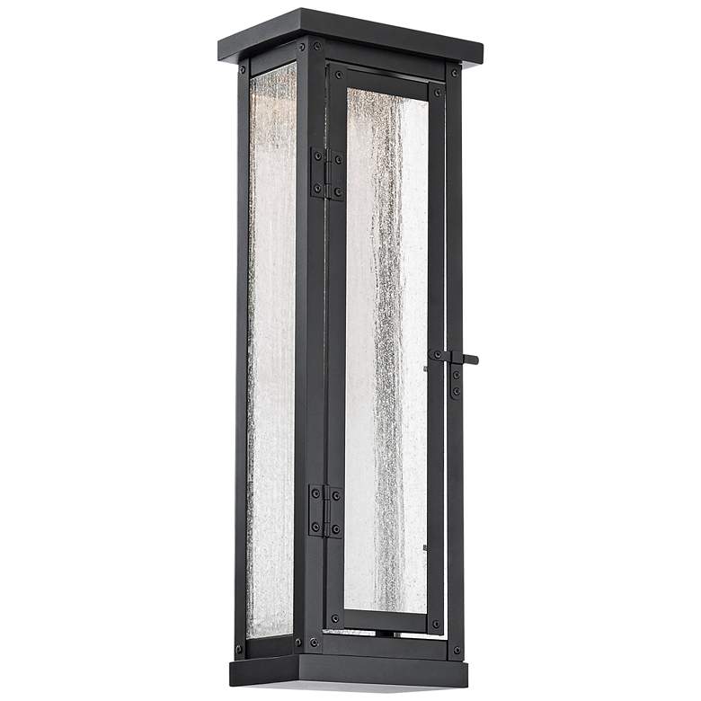 Image 1 dweLED Eliot 20" High Black LED Outdoor Wall Light