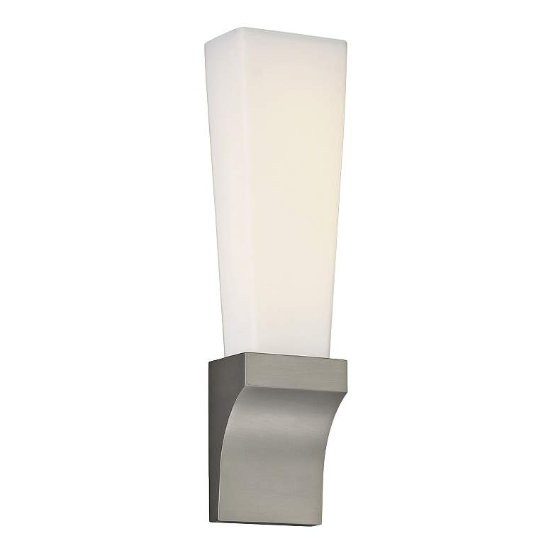 Image 1 dweLED Empire 18 inch High Satin Nickel LED Wall Sconce
