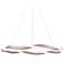 dweLED Escapade 28" Wide Brushed Nickel LED Pendant Light