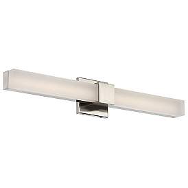 Image2 of dweLED Esprit 26" Wide Brushed Nickel 2-Light LED Bath Light